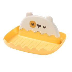 1pc Pot Lid Holder; Spoon Rest For Stove Top; Heat-Resistant Cover Holder For Kitchen Counter; Kawaii Cooking Utensils Rack For Spoons; Kitchen A (Color: Yellow)