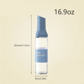 1pc 500ml/16.9oz Oil And Vinegar Bottle; Automatic Opening And Closing Oil Pot; Anti-leakage Anti-hanging Oil Household Kitchen Soy Sauce Vinegar (Color: Blue)