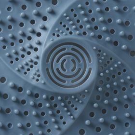 1pc Practical Hair Catcher; Shower Filter; Sink Plug; Floor Drain Filter; Anti-Blocking Bath Bathroom Stopper; Toilet Drain Plug Tool; Basin Stop (Color: Blue)